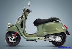 Peringati Sejarah Balap, Vespa Rilis Skuter Sei Giorni Bernuansa Hijau Army
