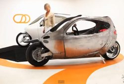 Hibrida Mobil+Sepeda Motor Terkini: Lit C-1