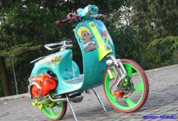 Plus Minus Modifikasi Vespa Ring 17