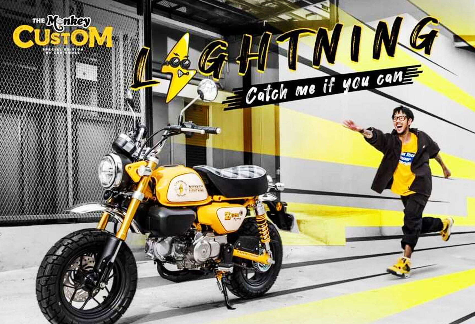 Honda Monkey Lightning Edition Meluncur, Usung Warna Jreng dan Grafis Lucu